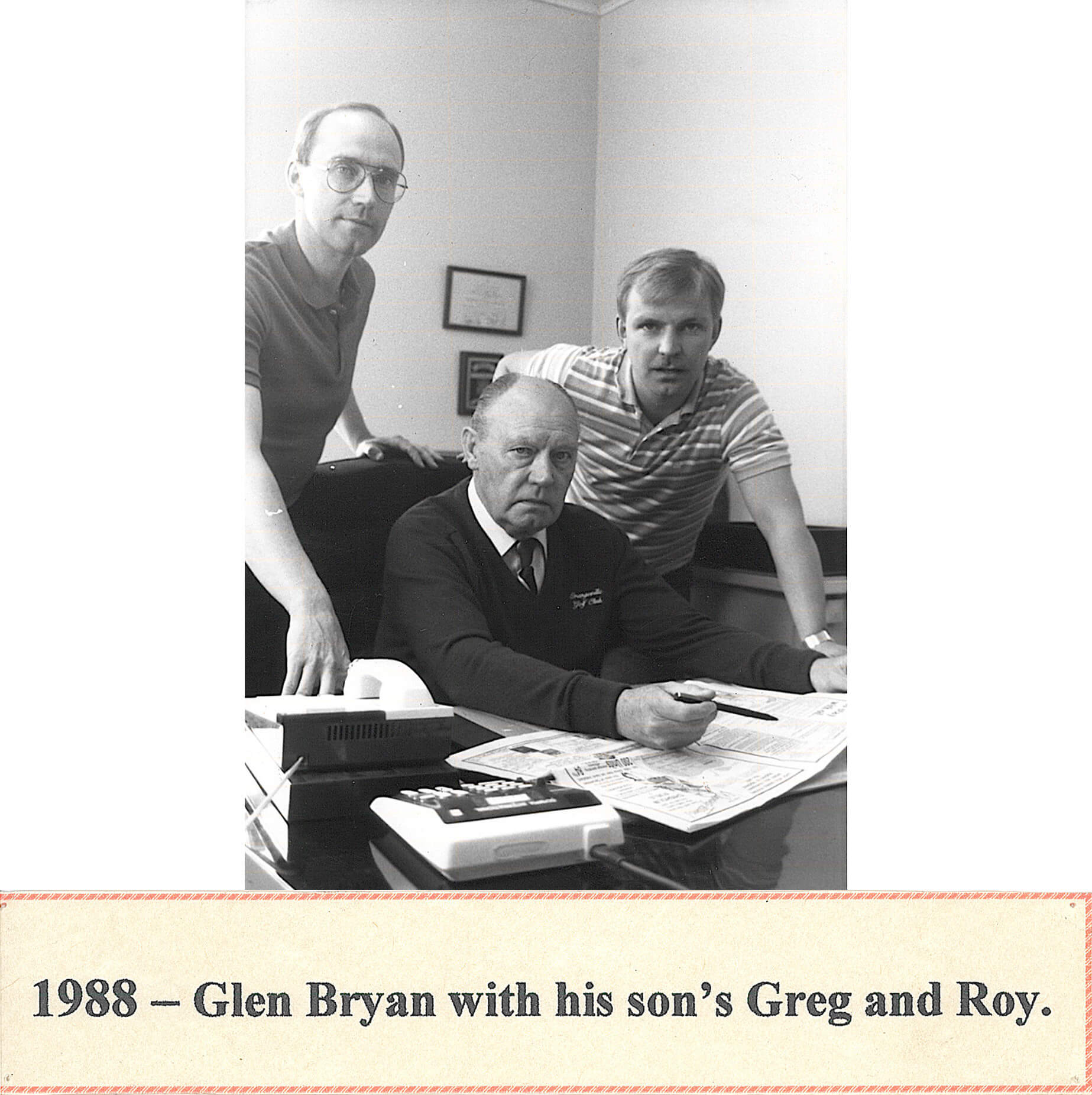 Glen Bryan with Greg & Roy