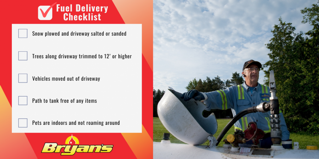 The homeowner's checklist for fuel delivery.