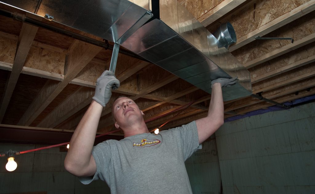 A Bryan's Fuel HVAC installation