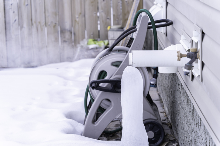 Furnace exhaust pipe obstructed by ice