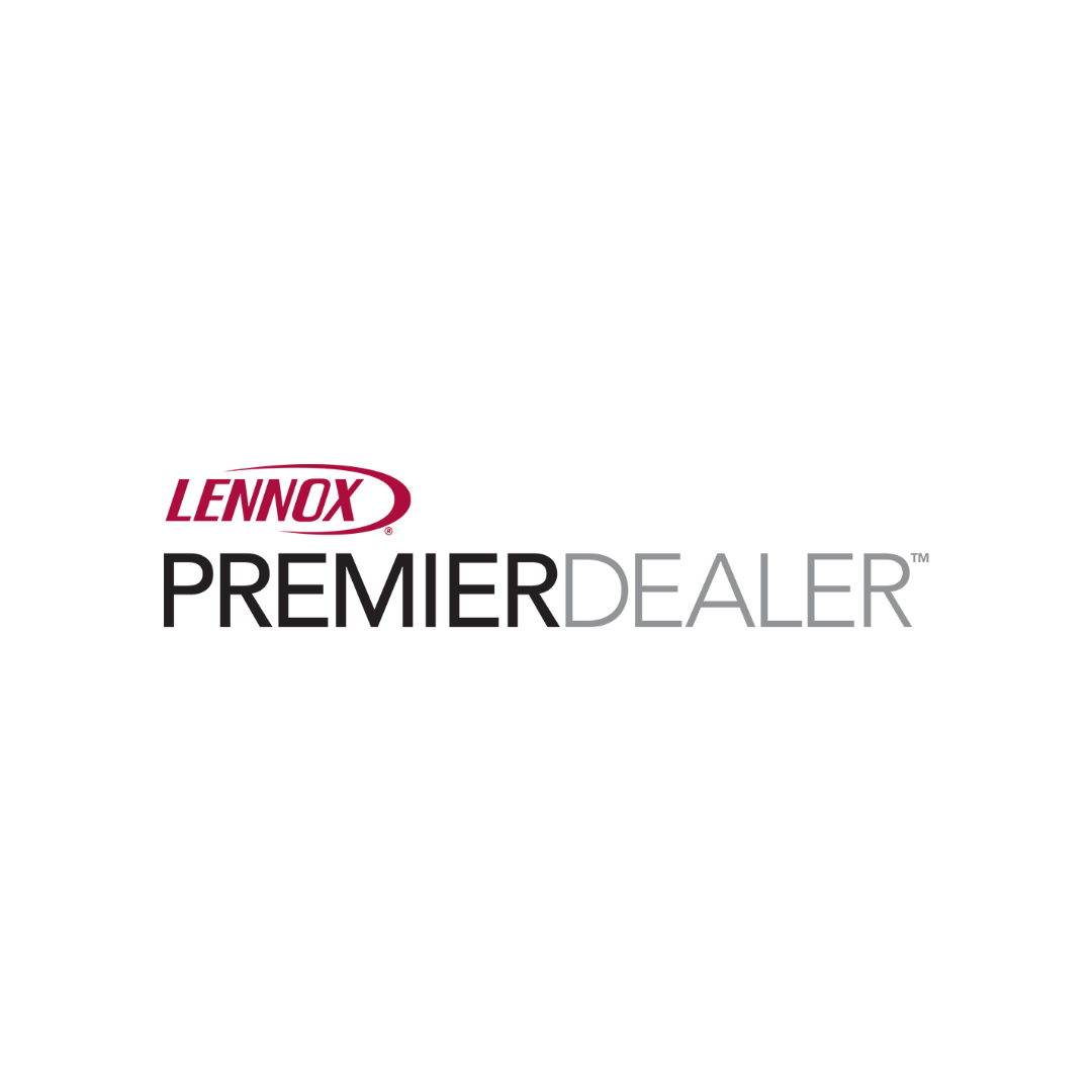 Text reading "Lennox Premier Dealer" in bold letters. The logo is simple with emphasis on the words, set against a white background.