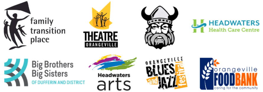 Community charity logos.